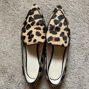 Cole Haan leopard calf hair loafers size 7.5